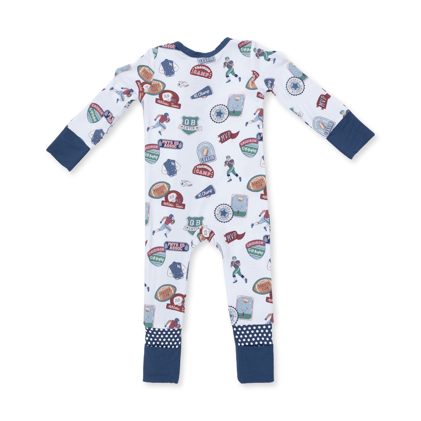Football Patches Convertible Romper