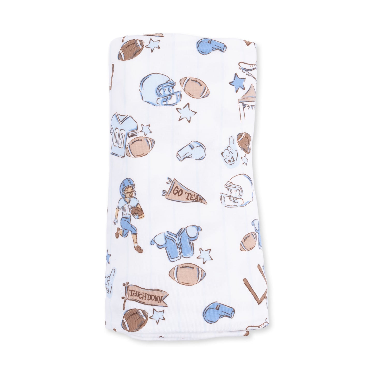 Football Nursery Swaddle Blanket