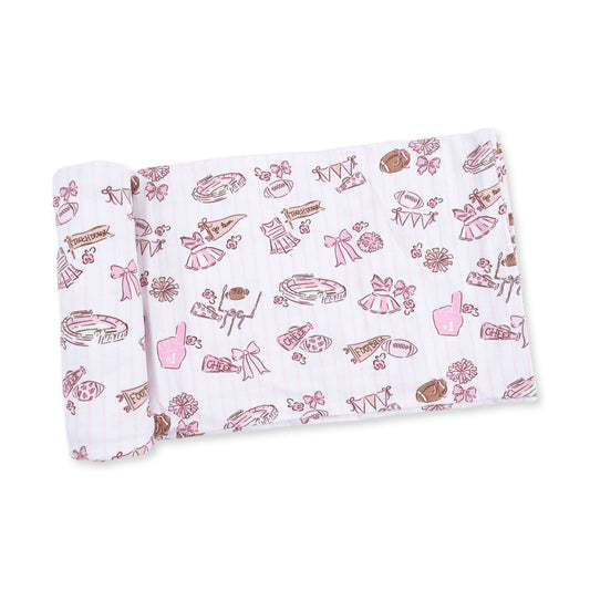 Football Cheer Swaddle Blanket