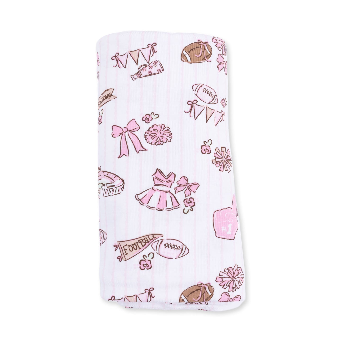 Football Cheer Swaddle Blanket