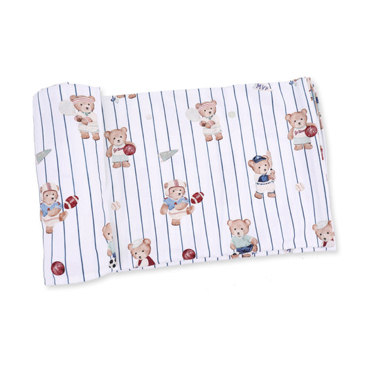 Sports Bears Swaddle Blanket