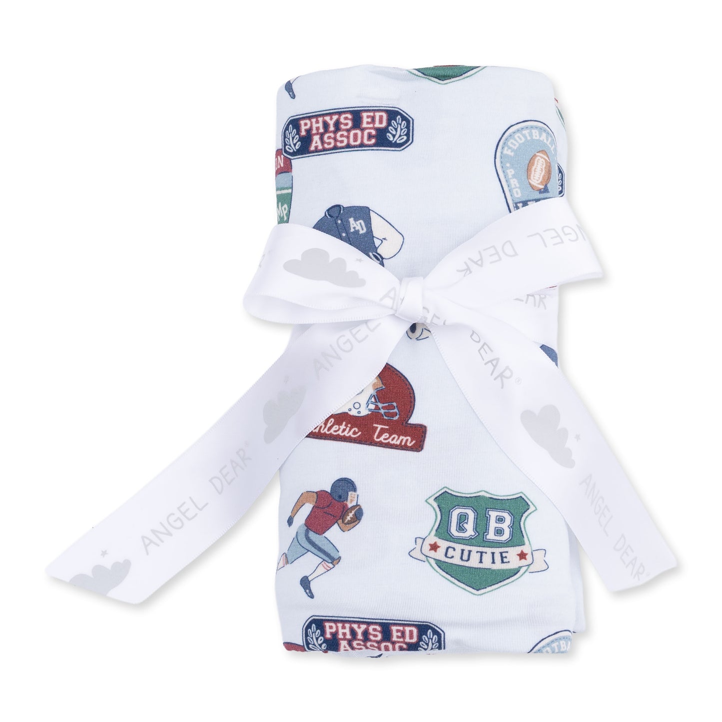 Football Patches Swaddle Blanket
