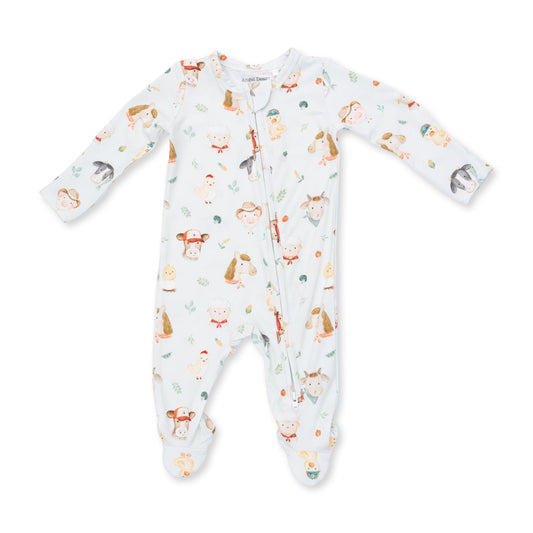 Baby Farm Faces Footie