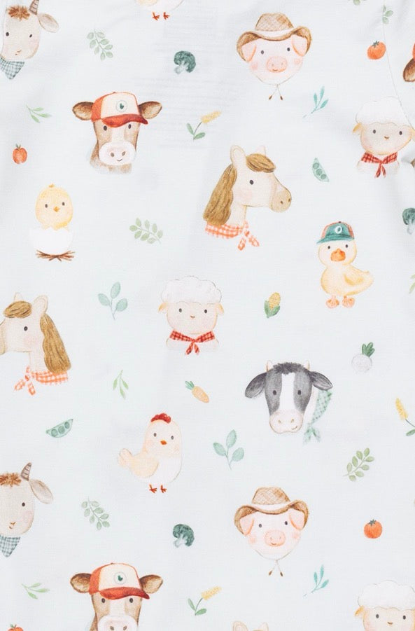 Baby Farm Faces Footie