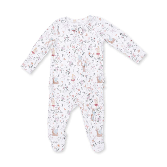 Enchanted Woodland Ruffle Back Footie