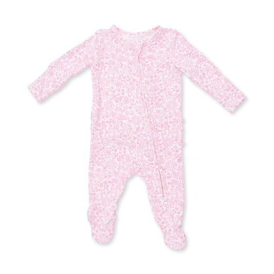 Baby Woodland Ruffle Back Footie