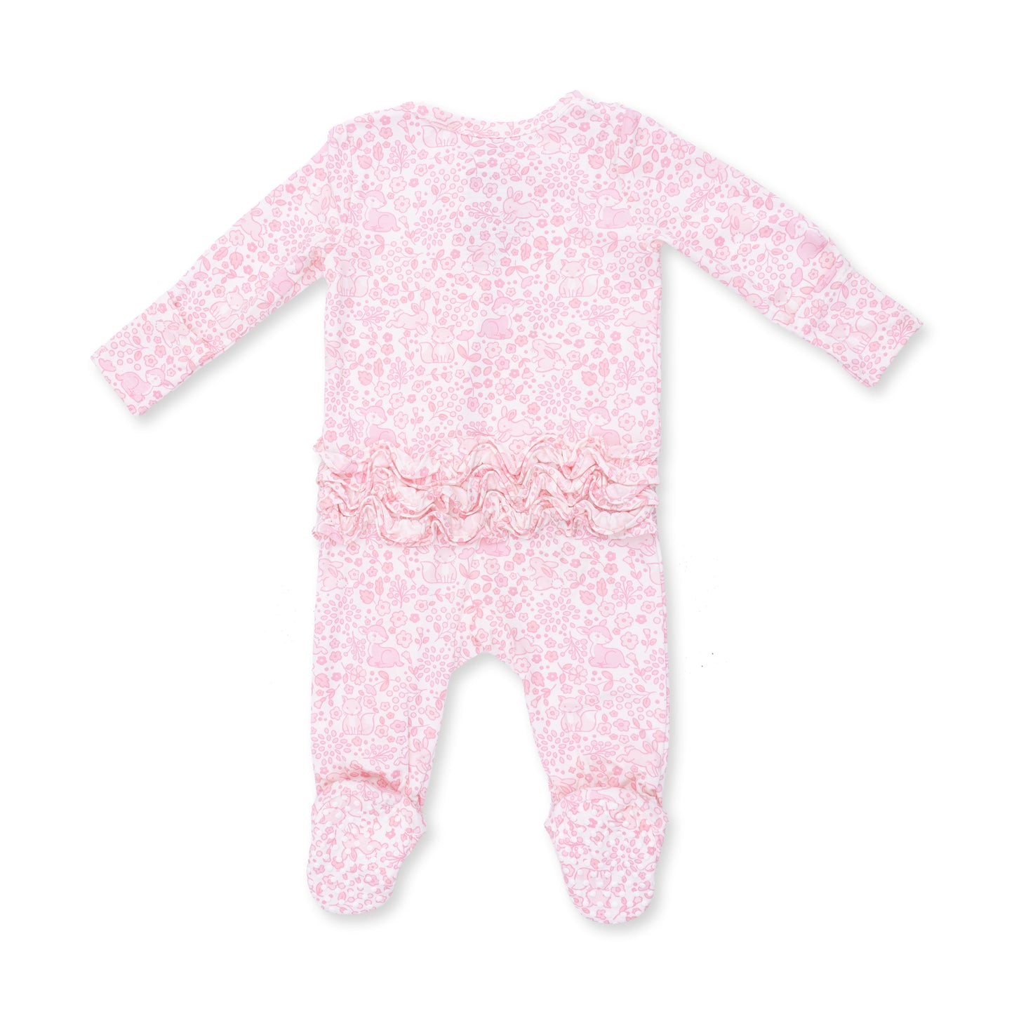 Baby Woodland Ruffle Back Footie