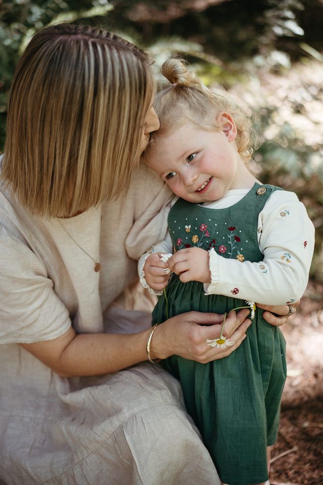 Corduroy Pinnie & Headband Set