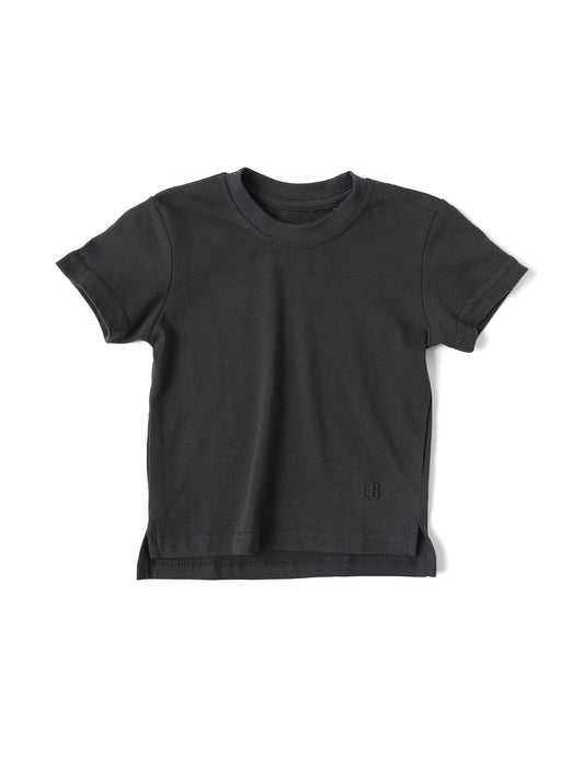 Elevated Tee-Charcoal