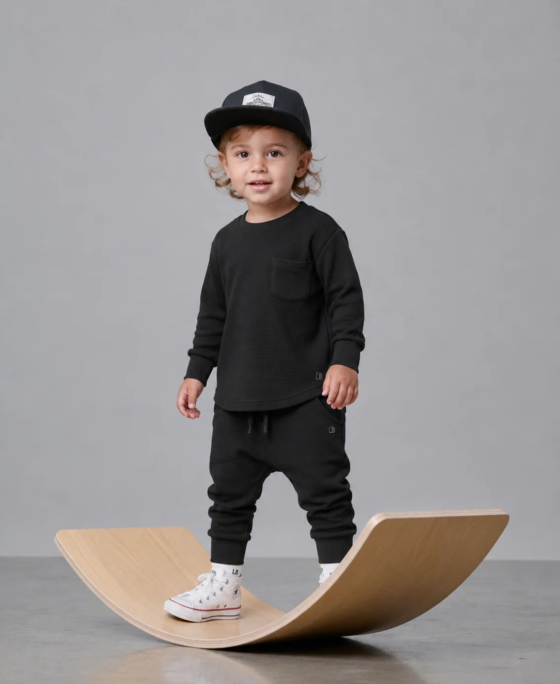 Waffle Jogger-Black