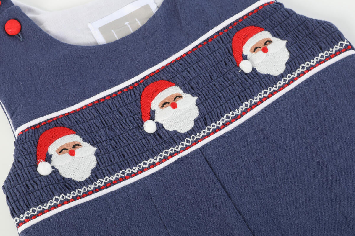 Navy Blue Santa Overalls