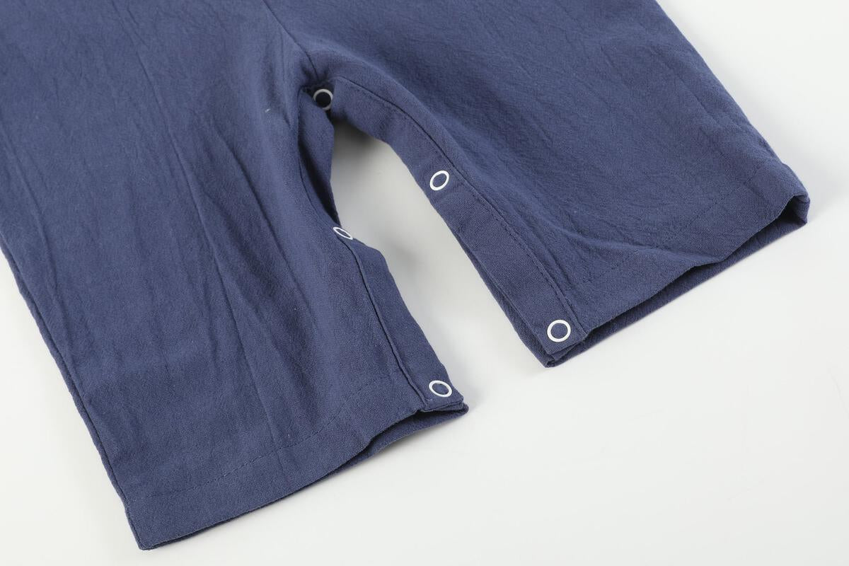 Navy Blue Santa Overalls