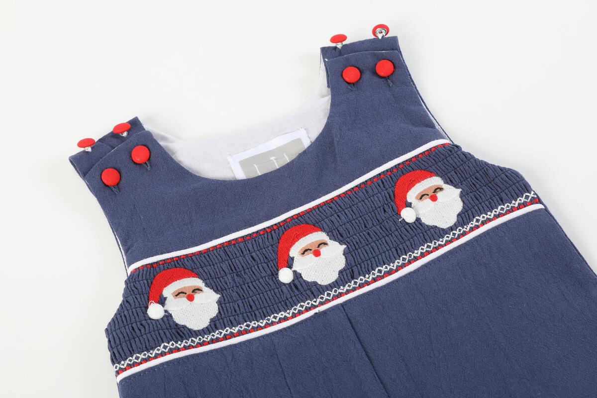 Navy Blue Santa Overalls