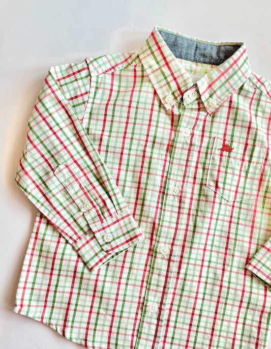 Dress Shirt-Red,Green,Green