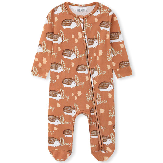Hedgehog Zipper Footie