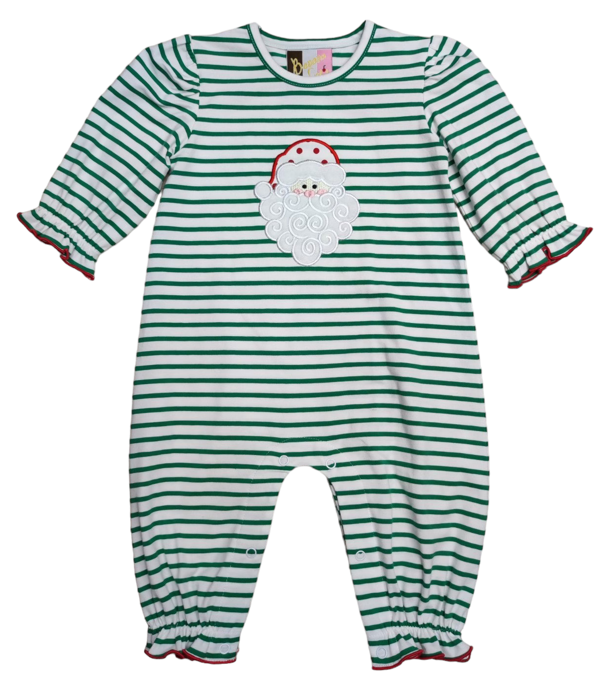 Santa Appliqué Romper-Girls