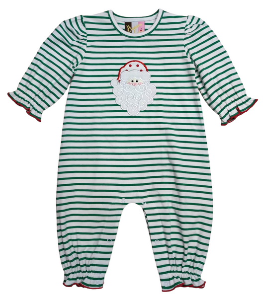 Santa Appliqué Romper-Girls