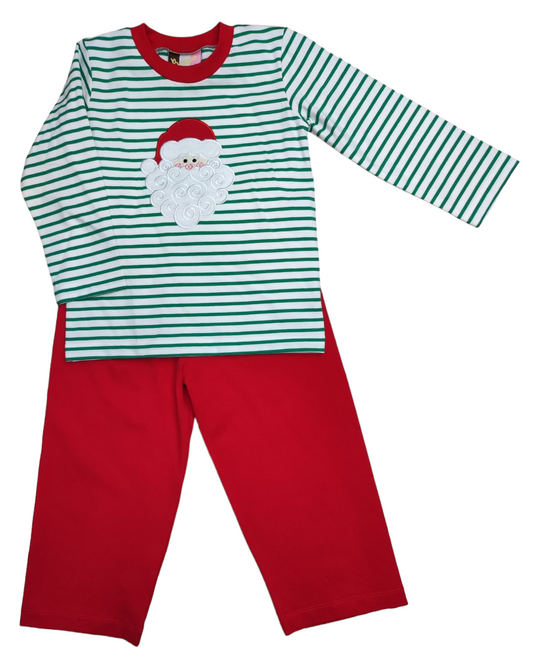 Santa Applique’ Boys Pant Set