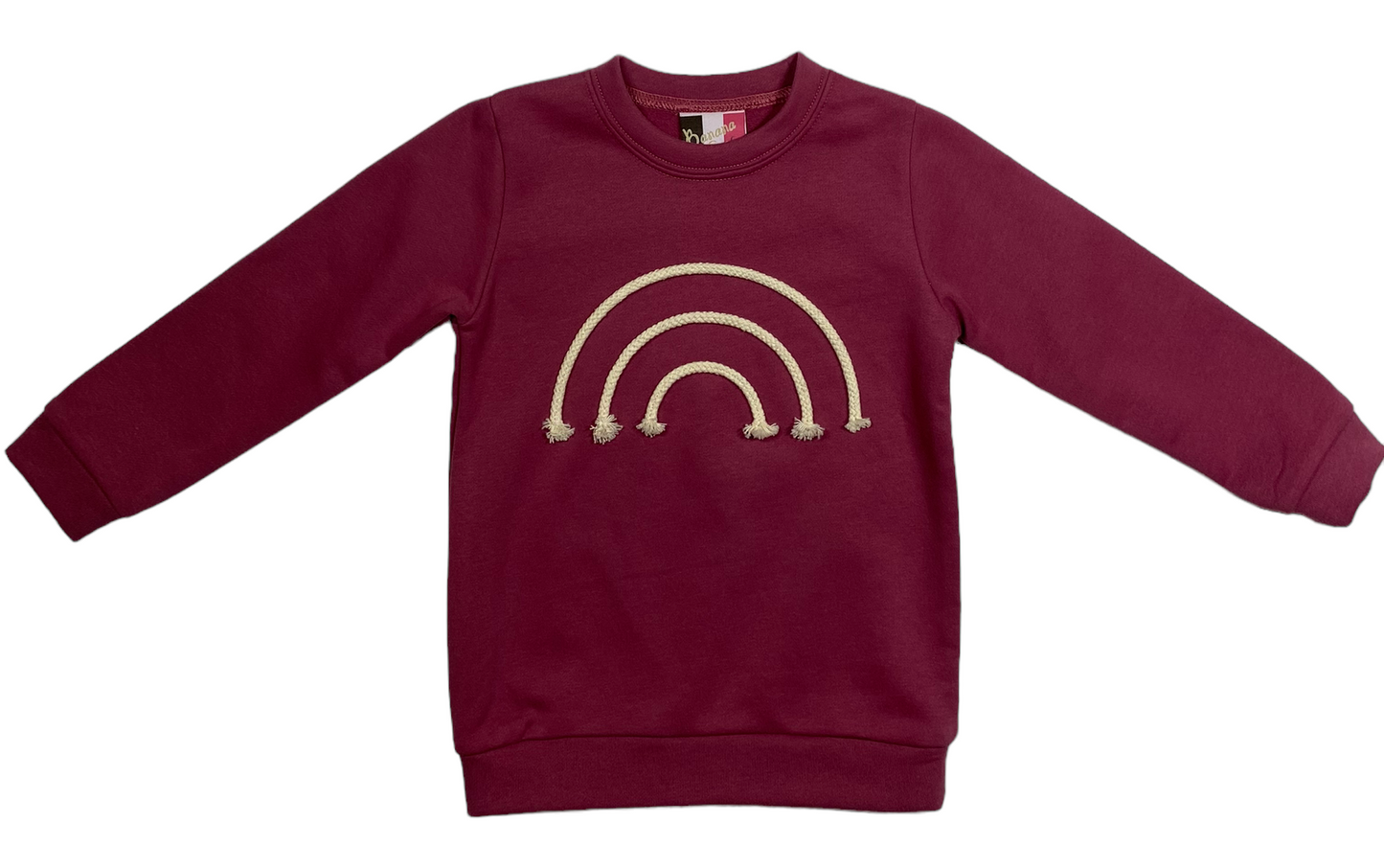 Rainbow Sweatshirt-Plum