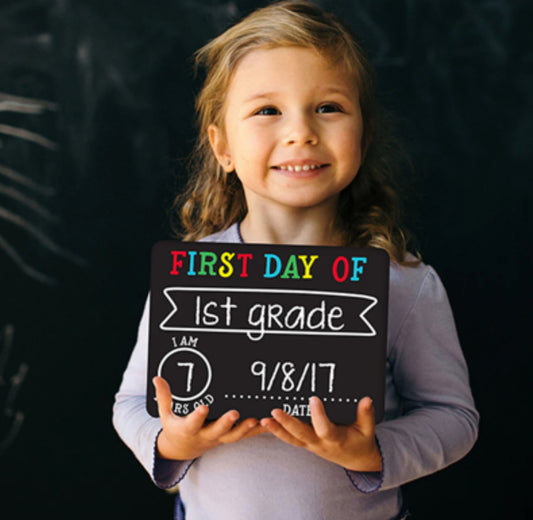 First & Last Day of School Chalkboard