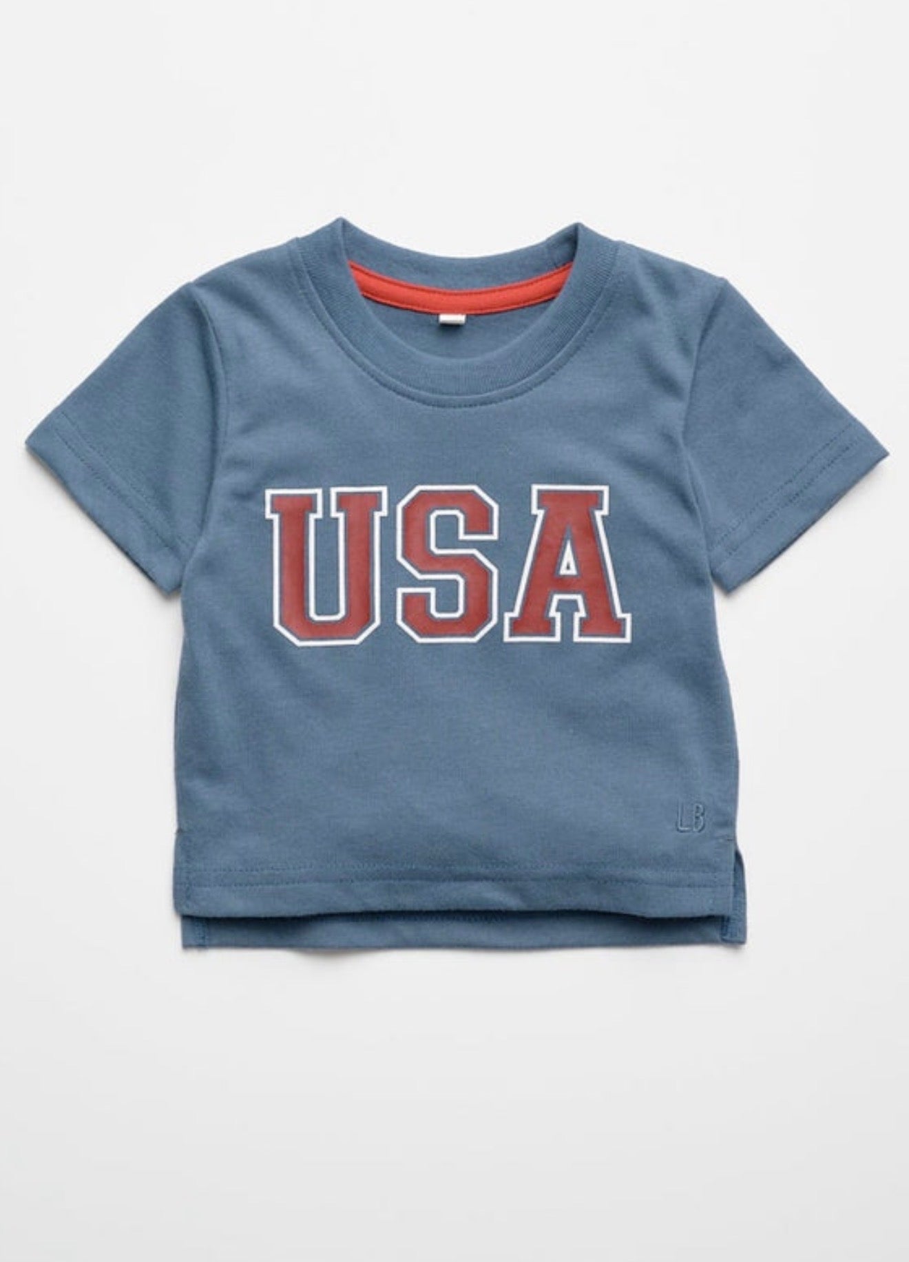 USA Elevated Tee-Indigo