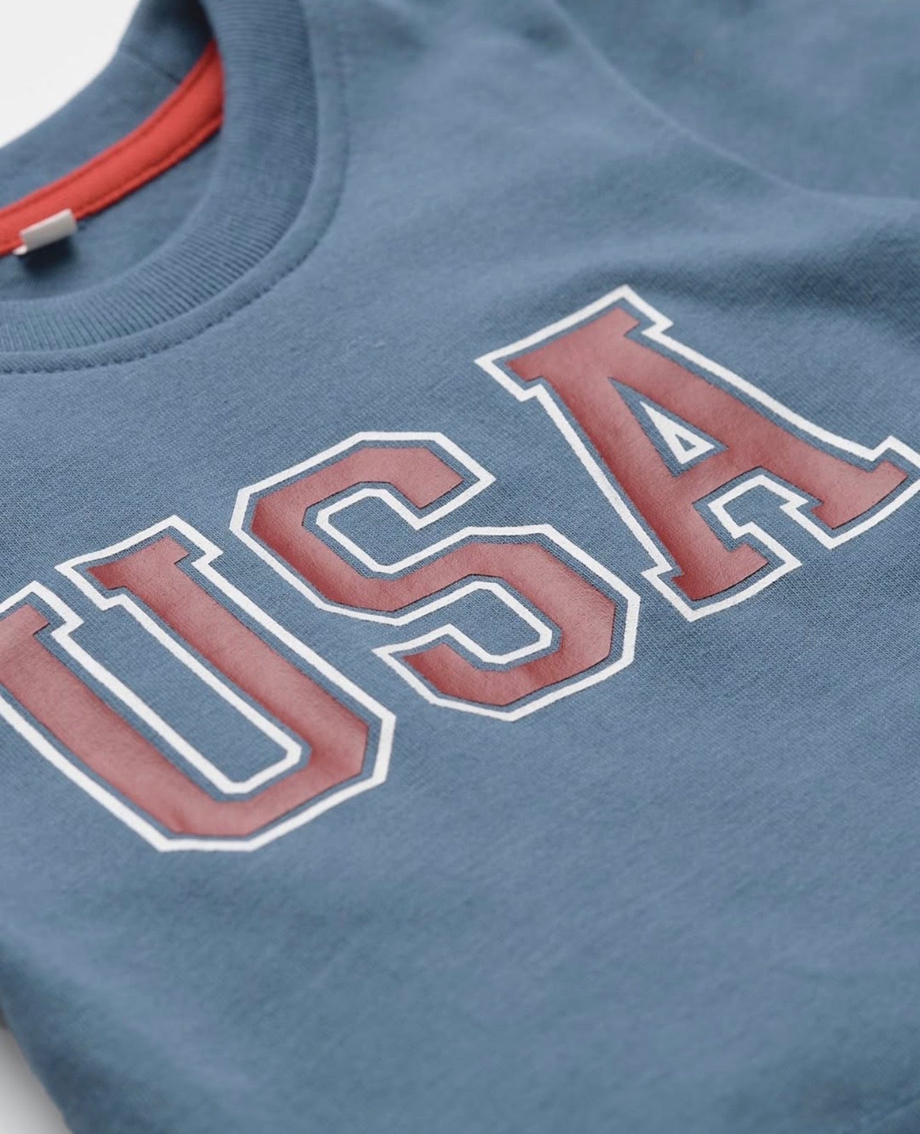 USA Elevated Tee-Indigo