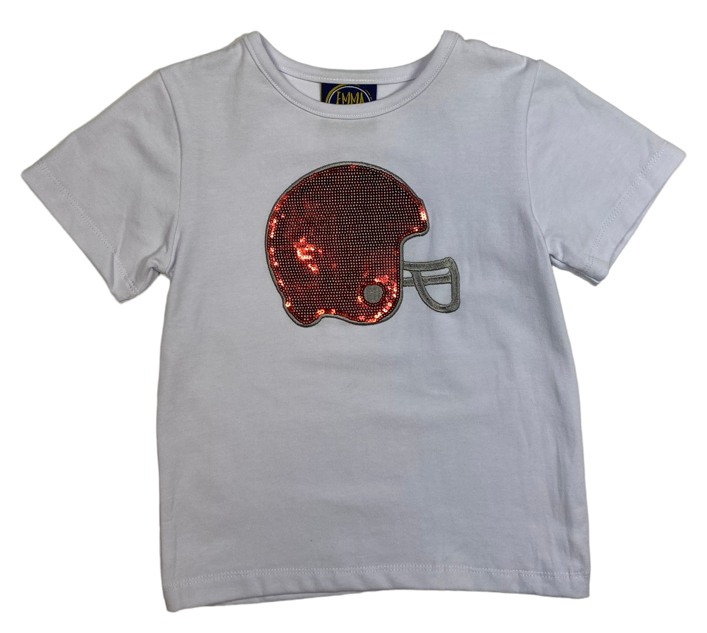 Red Sequin Helmet Tee