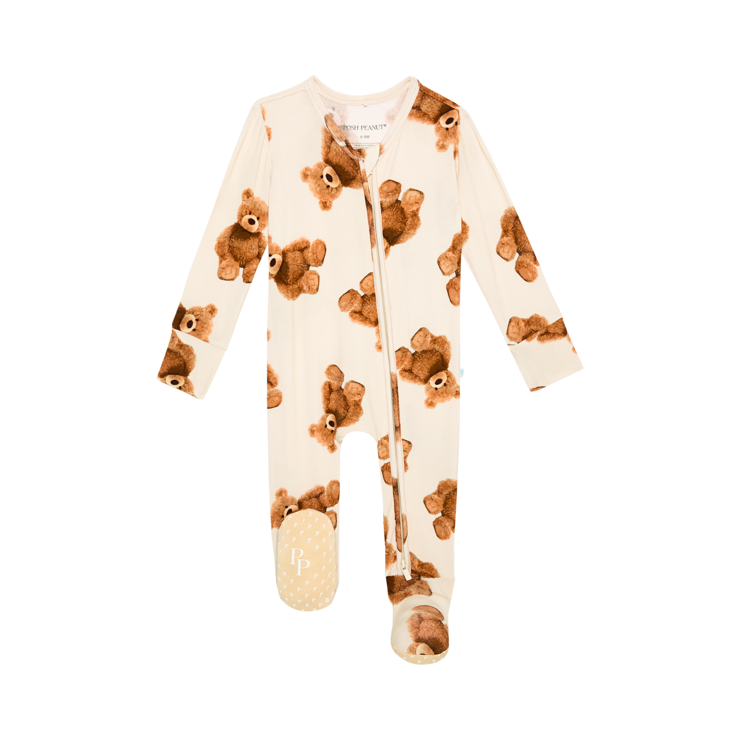 Teddy Freddy Zippered Footie