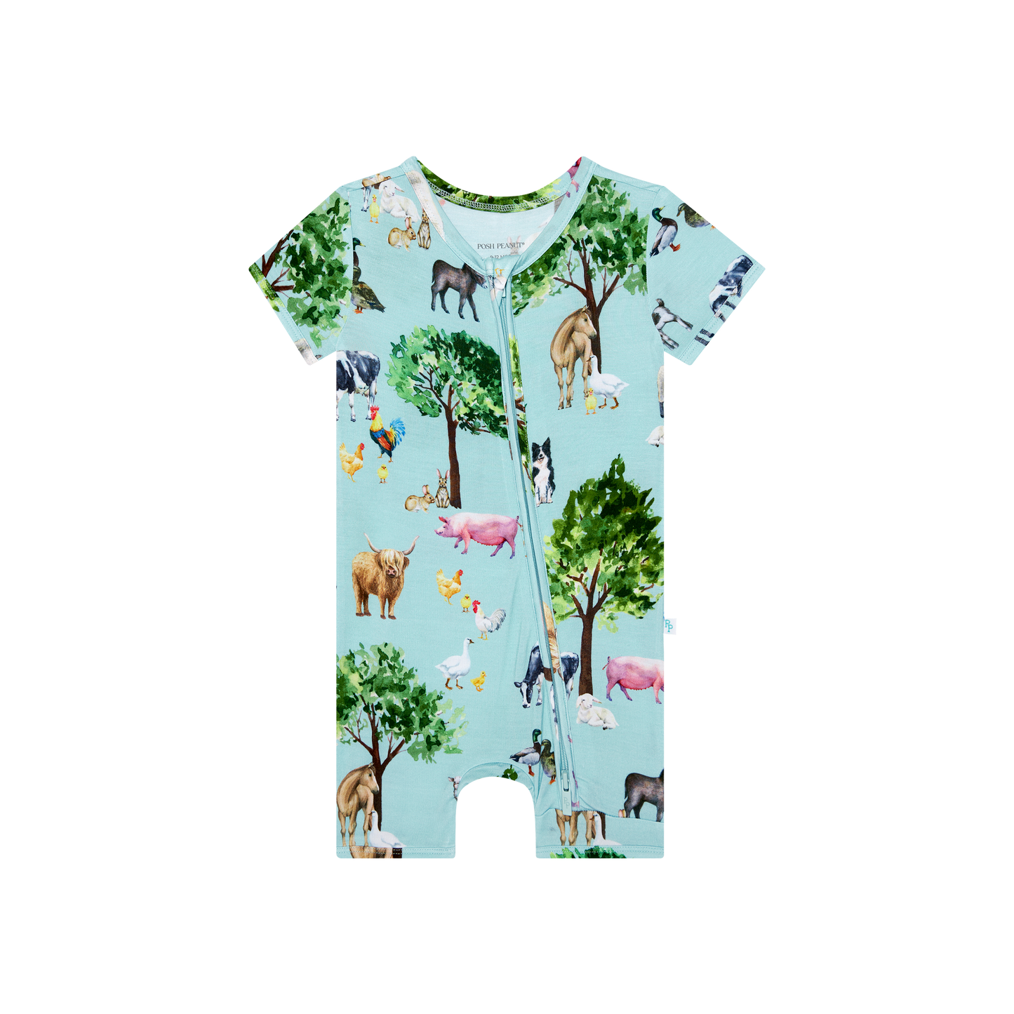 Brayden Zippered Shortie Romper